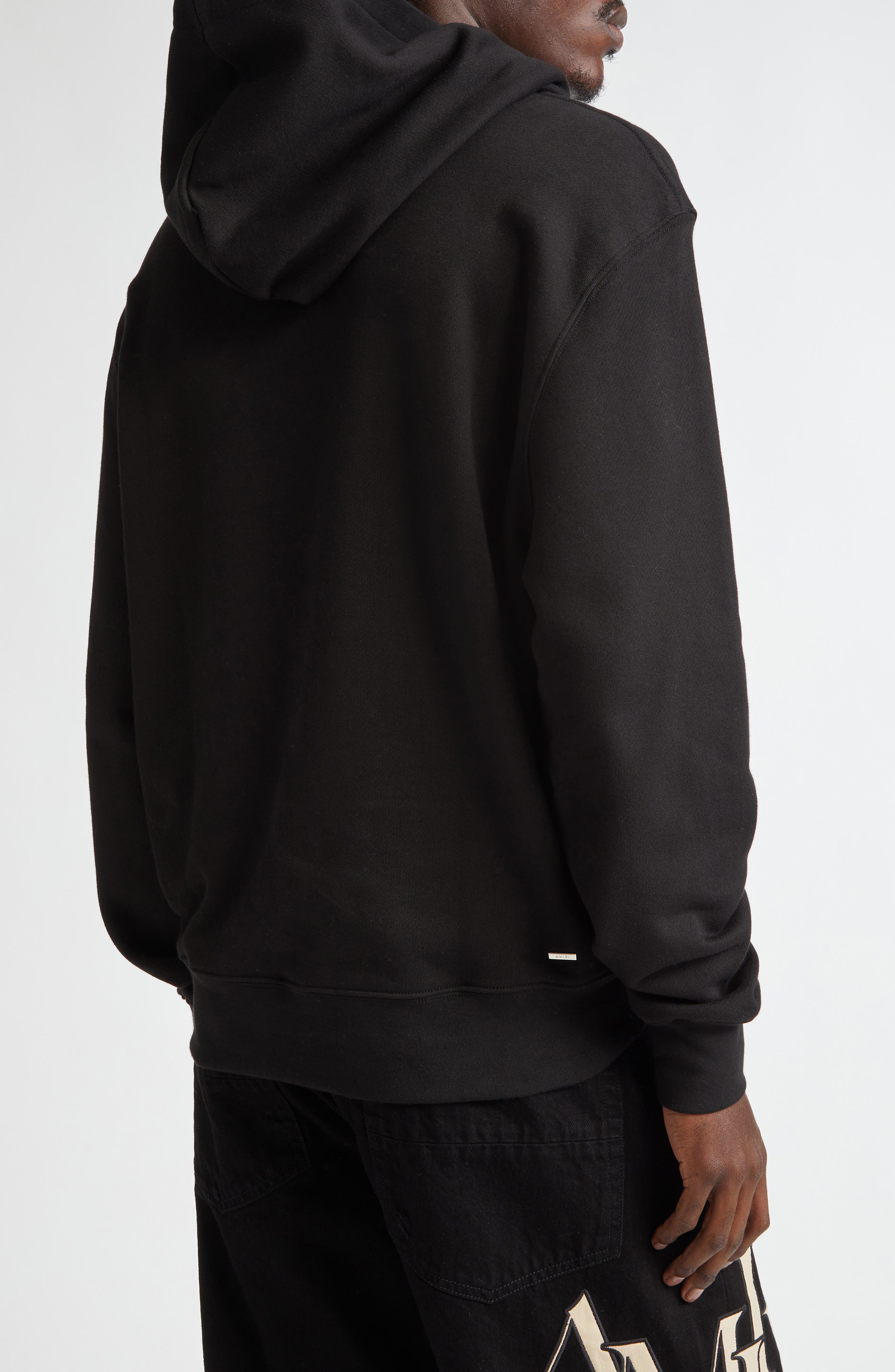AMIRI Oversize Staggered Logo Pullover Hoodie (Men) | Nordstrom