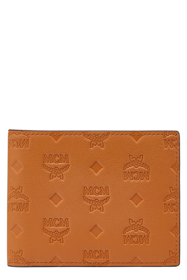 Portuna Visetos Bifold Wallet, Main, color, ROASTED PECAN