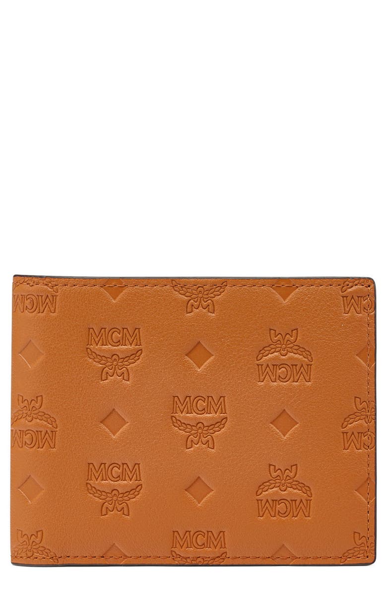 MCM Portuna Visetos Bifold Wallet, Main, color, 