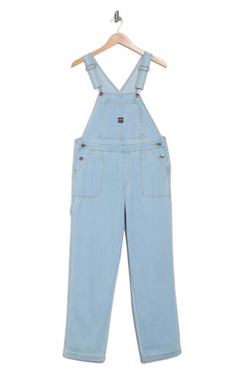 Unionbay Throwback Denim Overalls In Big Sur Blue