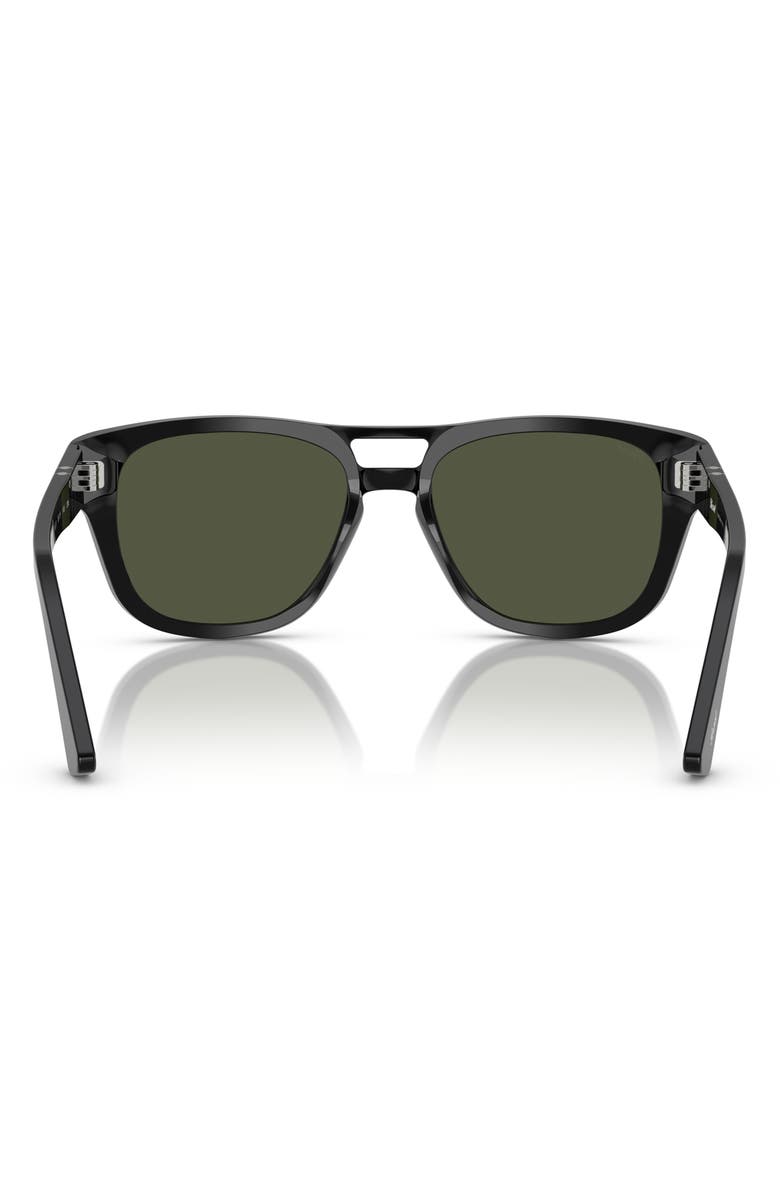 Persol 55mm Square Sunglasses, Alternate, color, Black