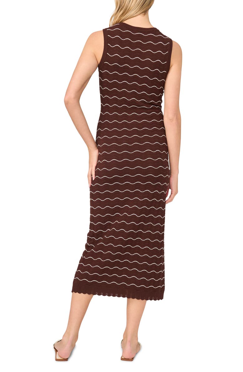 Ted Baker Sophie Scallop Sleeveless Midi Sweater Dress, Alternate, color, Fireplace