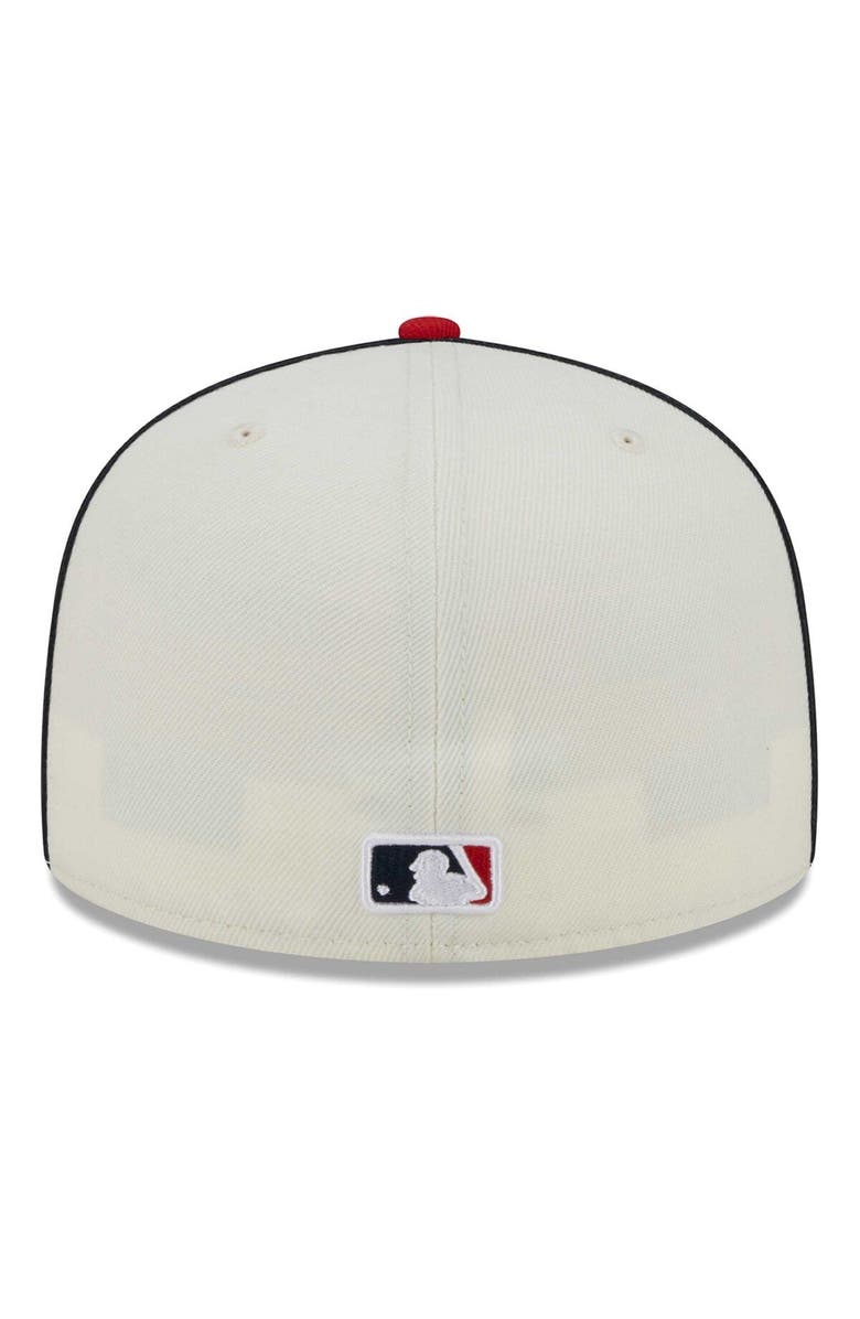 New Era Men's New Era  Cream/Red St. Louis Cardinals Chrome Sutash 59FIFTY Fitted Hat, Alternate, color, 