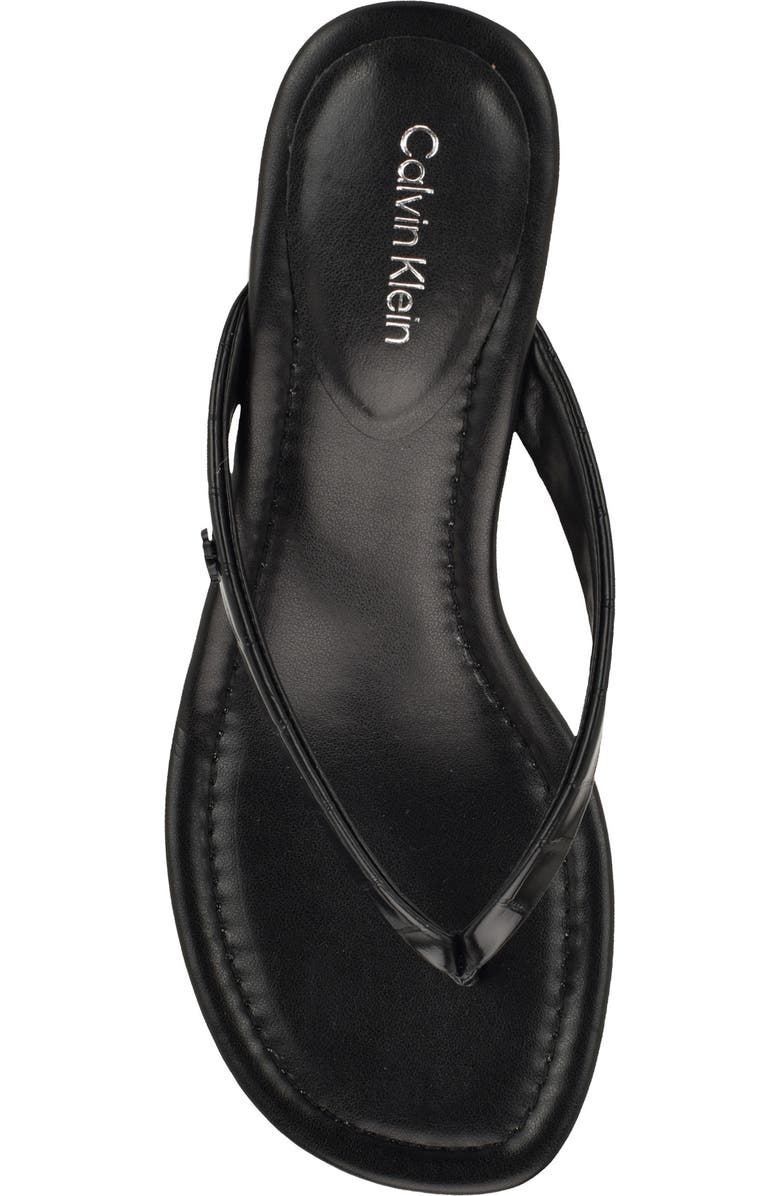 Calvin Klein Maggy Wedge Slide Sandal, Alternate, color, Black