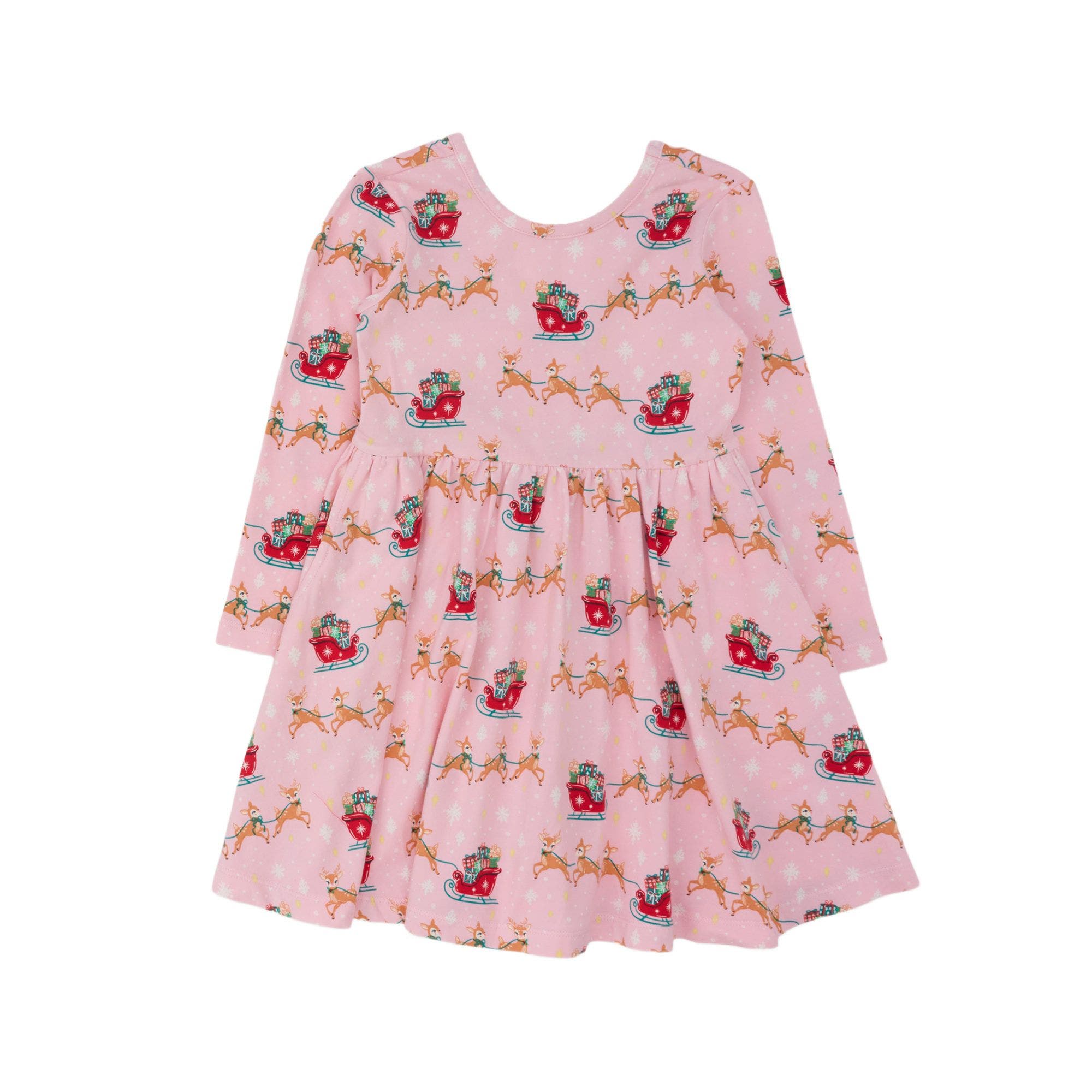 Pink Reindeer Sleigh Ride