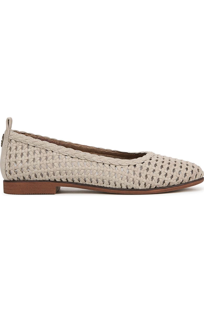 Blowfish Malibu Bardot Woven Flat, Alternate, color, Cloud Suede
