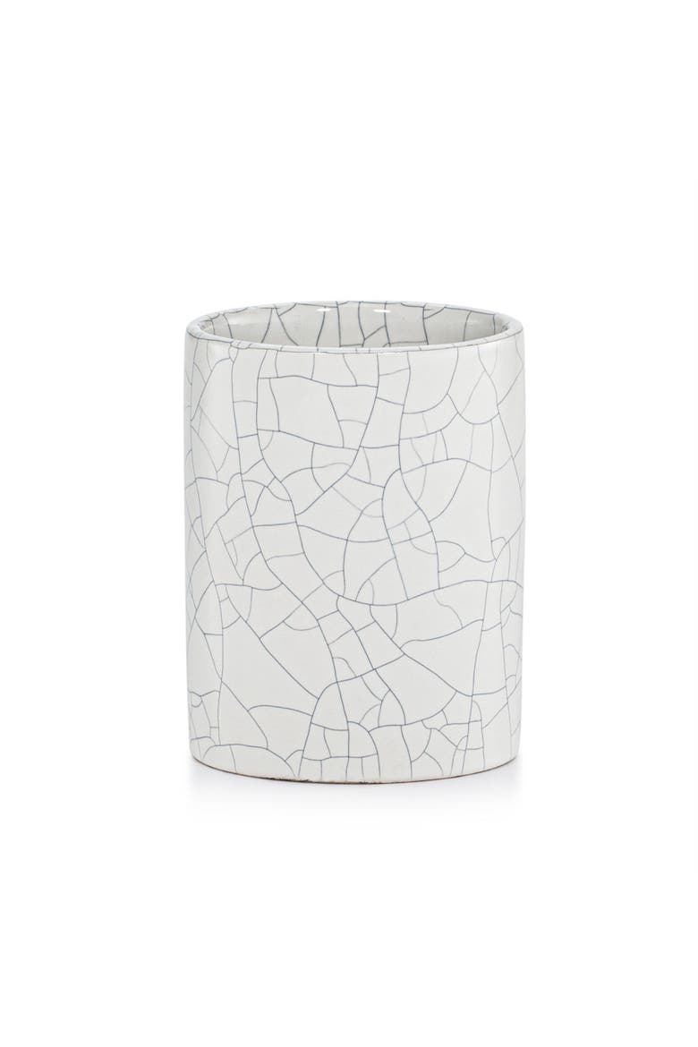 Frattura White Brush Holder, Main, color, WHITE