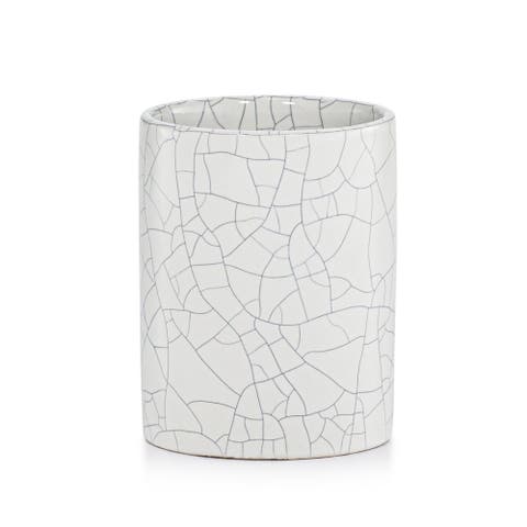 Frattura White Brush Holder