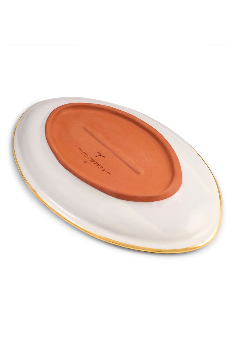 Royal Check Football Ceramic Serving Platter, Alternate, color, BLUE