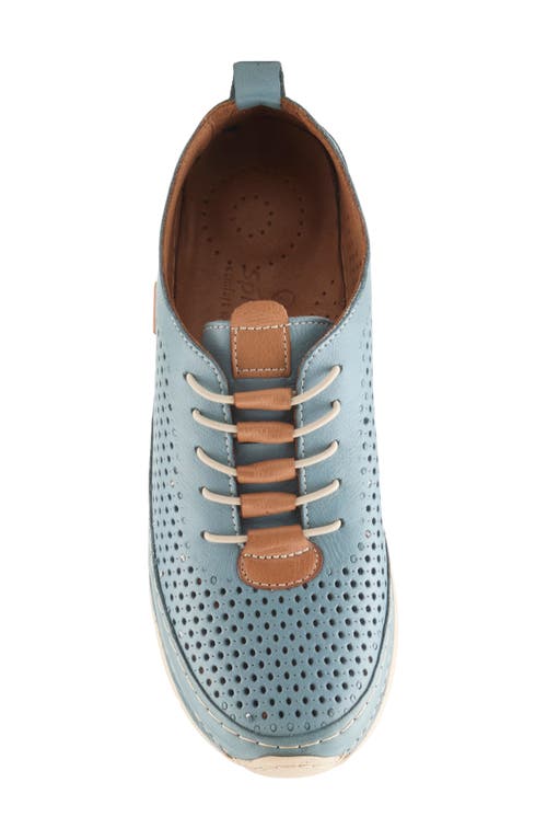 Spring Step Breen Perforated Sneaker In Blue