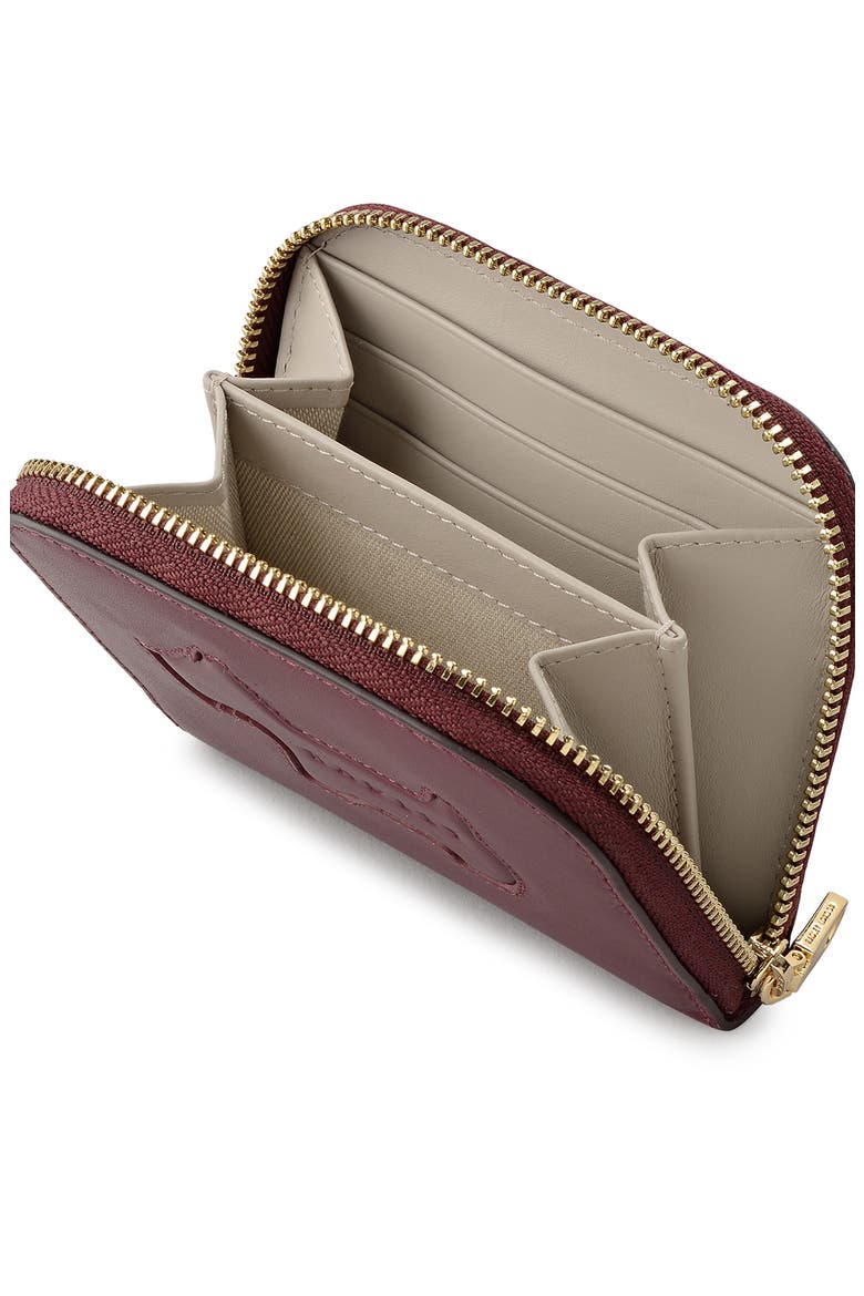 Hadley Lane Small Zip Wallet, Alternate, color, DARK CHERRY
