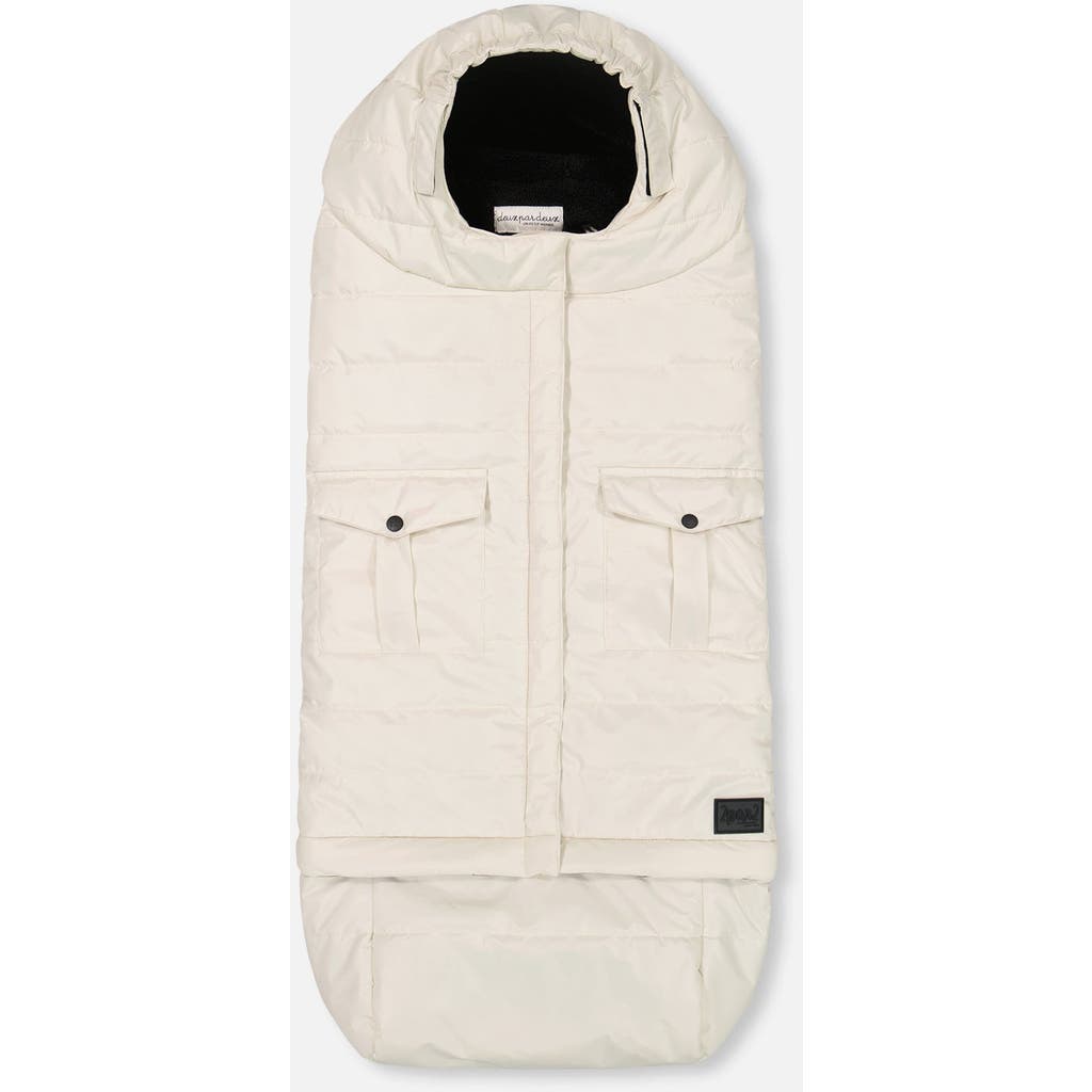 Deux Par Deux Gender Inclusive Evolutive Footmuff Designed For Car Seat And Stroller In Neutral