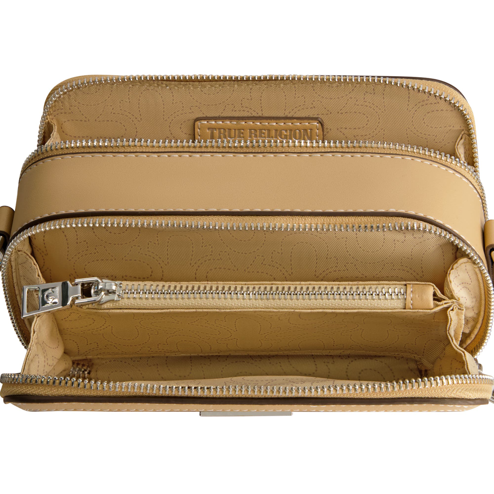 True Religion Horseshoe Plaque Crossbody Camera Bag, Alternate, color, Blush