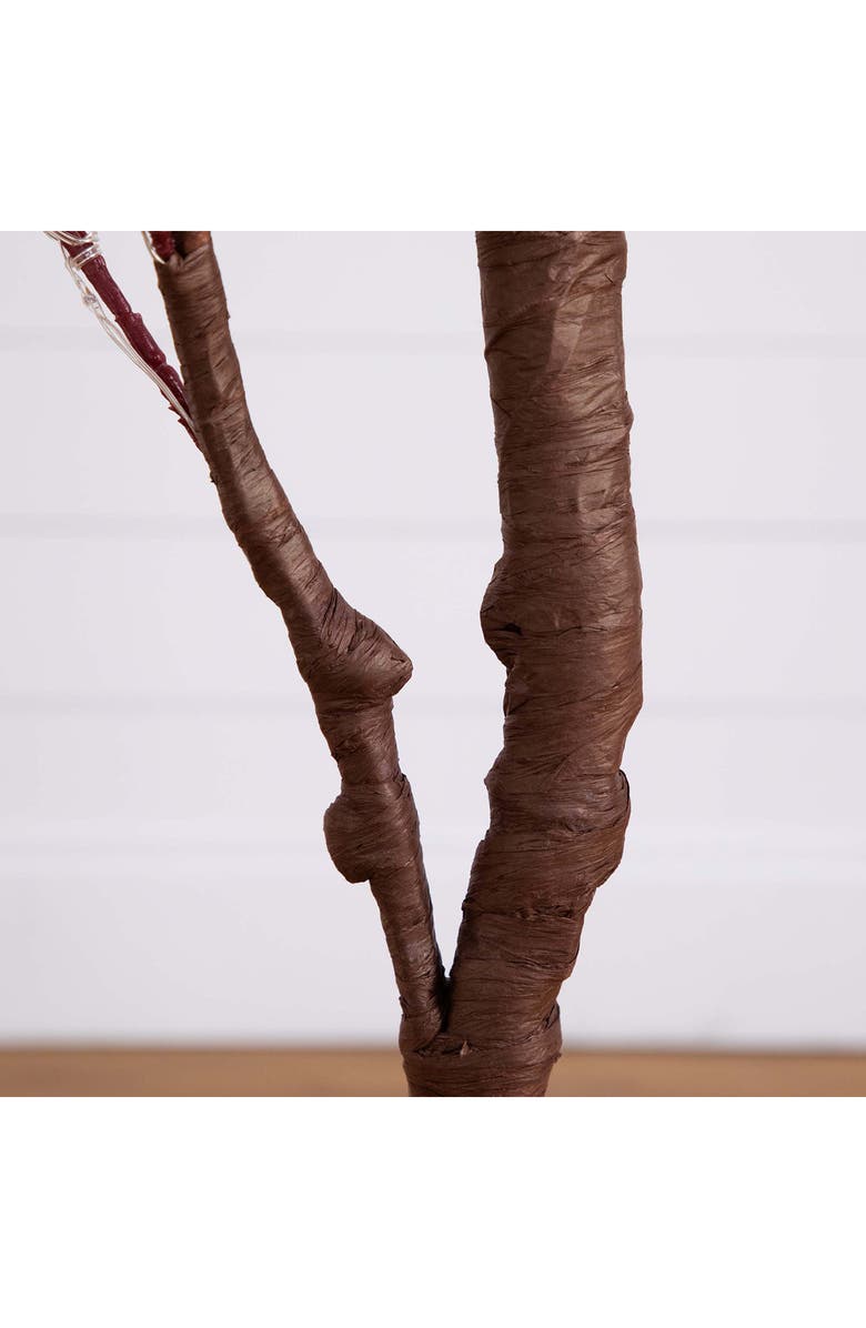 NEARLY NATURAL 5FT Prelit Autumn Eucalyptus Tree, Alternate, color, Orange