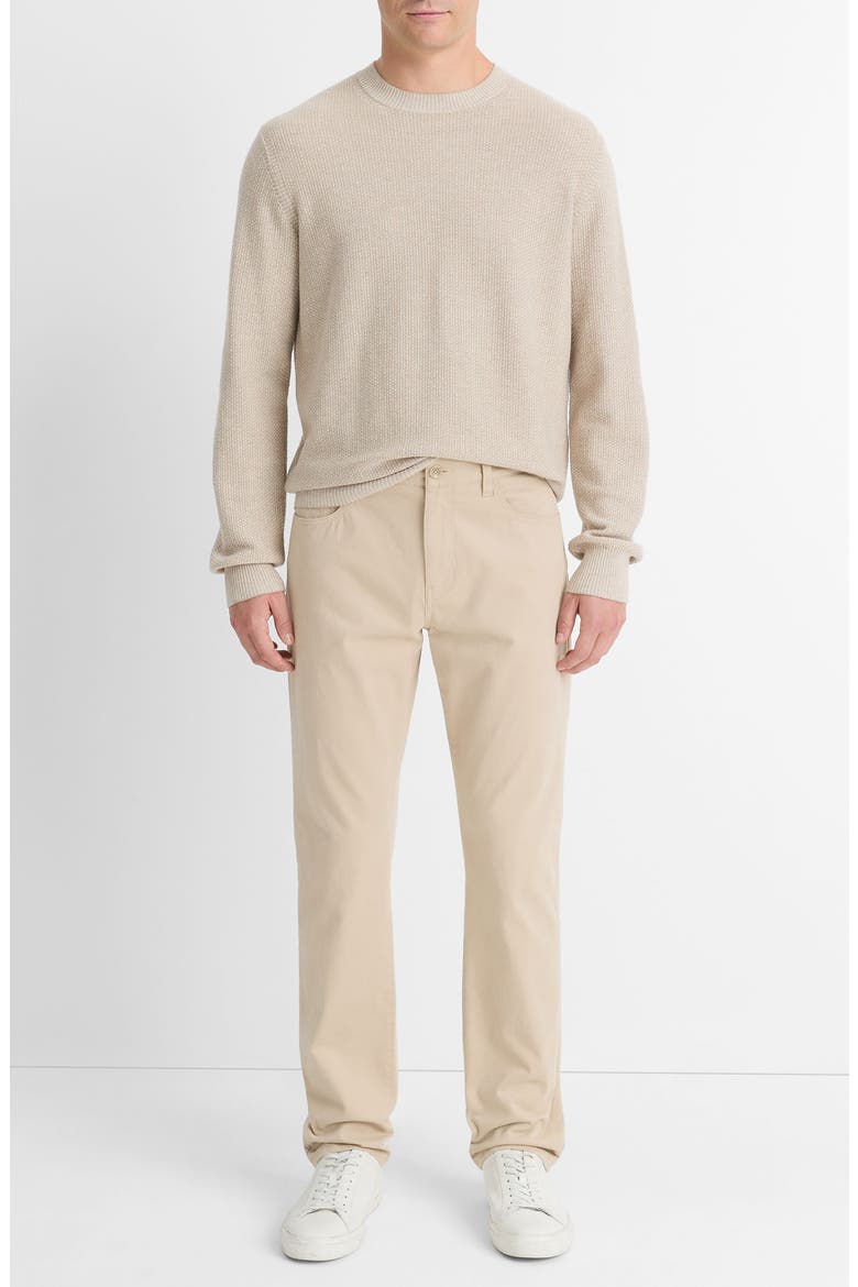 Dylan Slim Fit Peached Stretch Cotton Pants, Alternate, color, CAHUENGA KHAKI