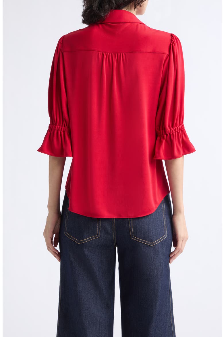 Fiona Matte Jersey Top, Alternate, color, WARM CRANBERRY