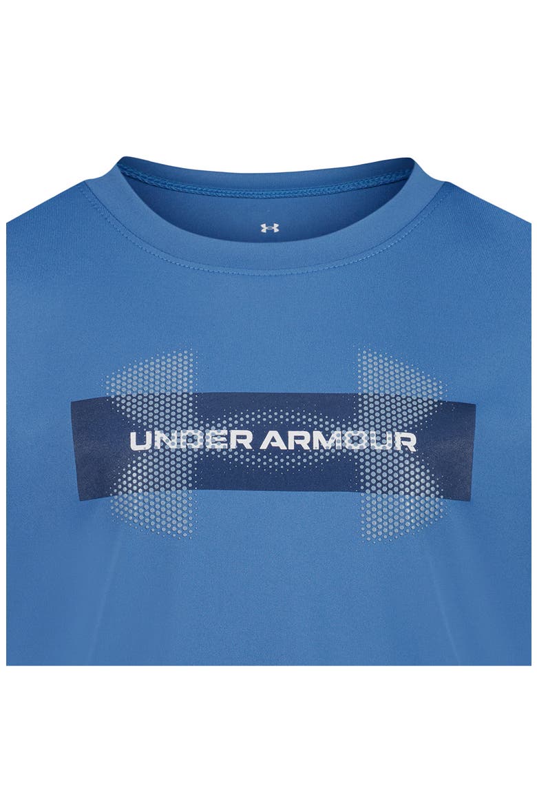 Kids' UA Tech™ Logo Graphic Performance T-Shirt, Alternate, color, AEGEAN BLUE
