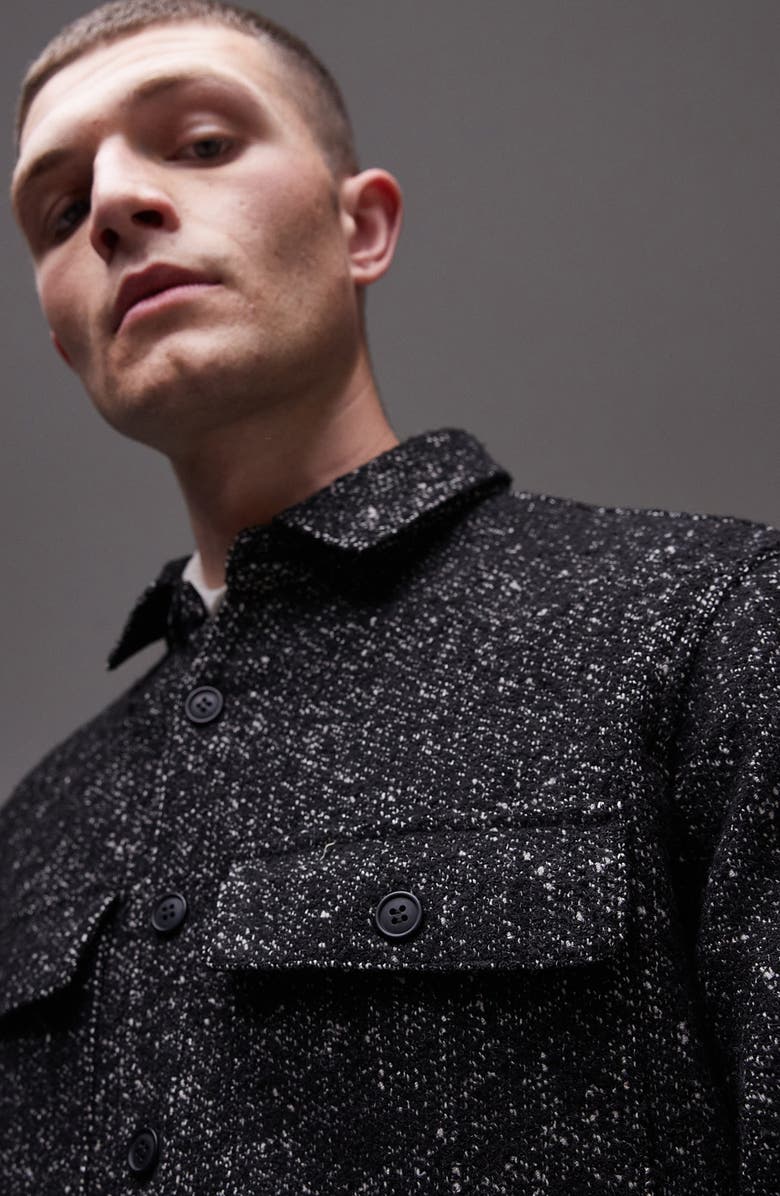 Topman Textured Overshirt, Alternate, color,