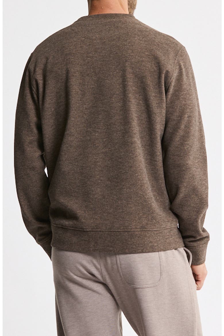 Crewneck Sweater, Alternate, color, BROWN