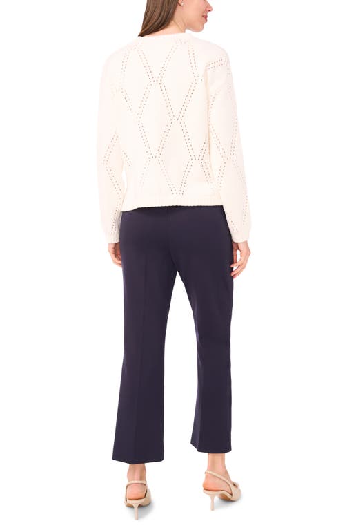 Halogen ® Crewneck Sweater In White