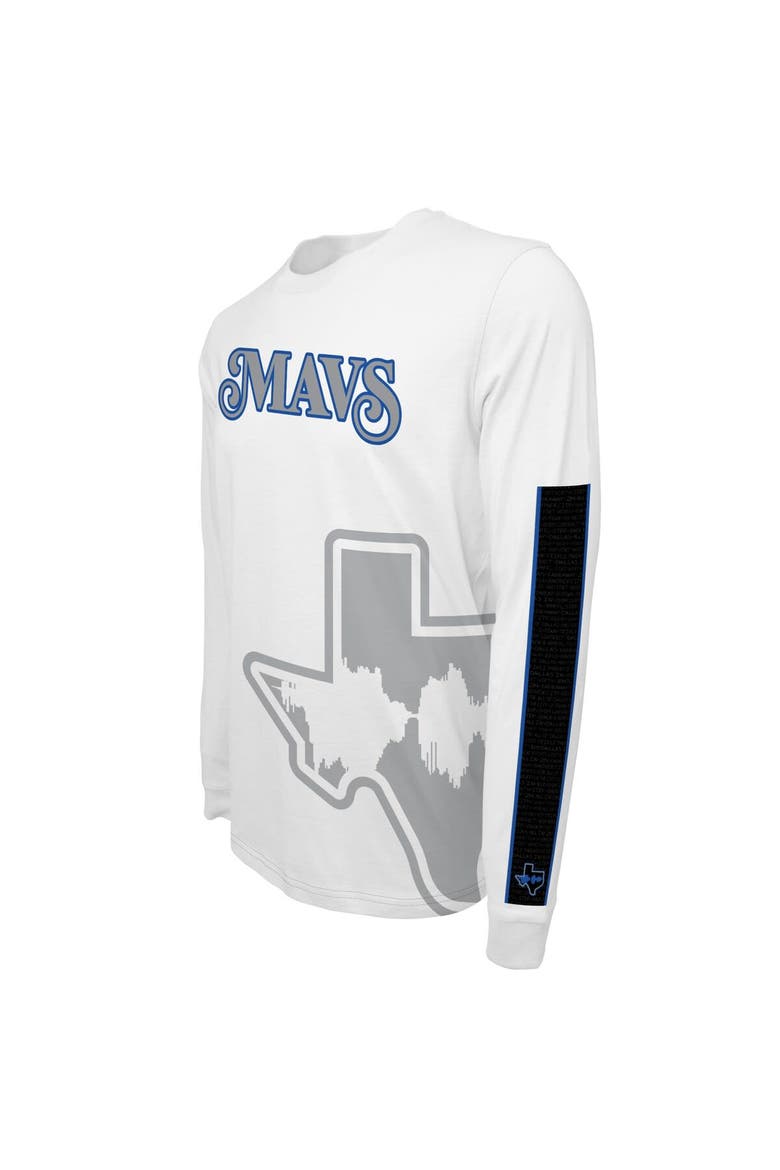 Unisex Stadium Essentials White Dallas Mavericks 2023/24 City Edition Scoreboard Long Sleeve T-Shirt, Alternate, color, White
