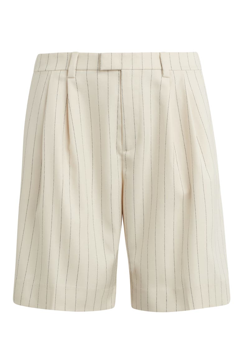 The Low Favorite Bermuda Shorts, Alternate, color, IVORY/ NAVY PINSTRIPE