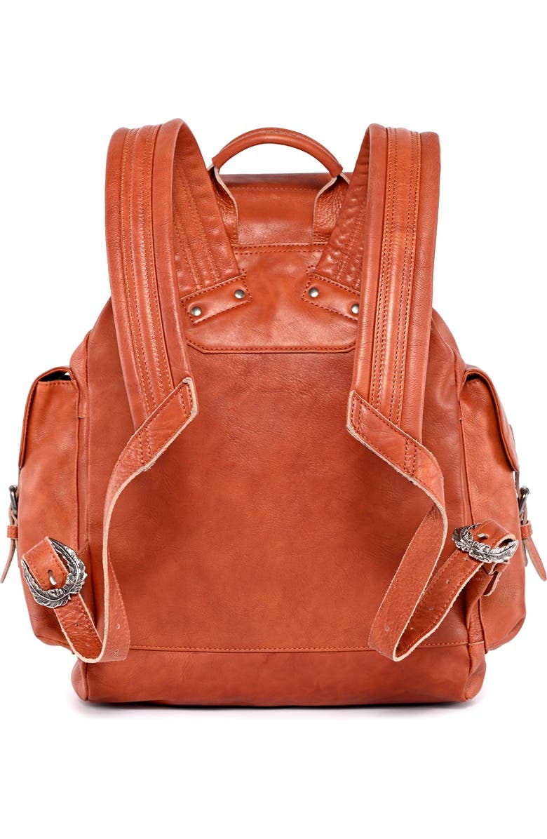 OLD TREND Bryan Leather Backpack, Alternate, color, Cognac