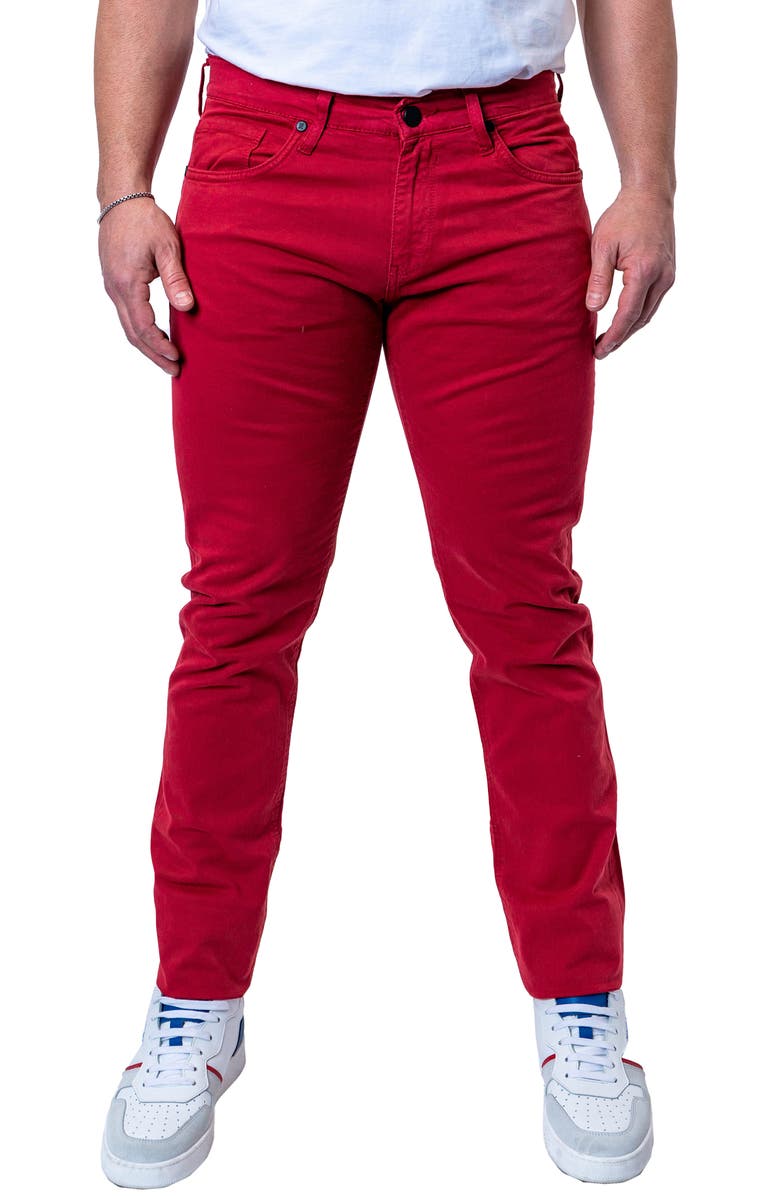 Maceoo Athletic Fit Stretch Jeans, Main, color, 