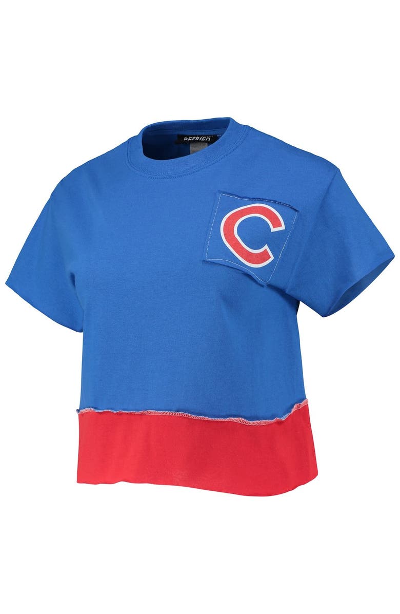 REFRIED APPAREL Women's Refried Apparel Royal Chicago Cubs Cropped T-Shirt, Alternate, color, Royal