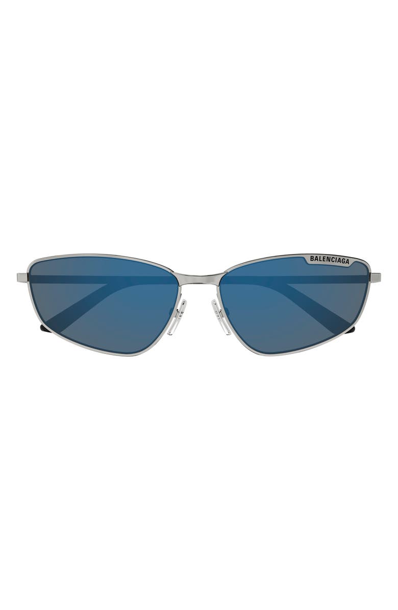 Balenciaga 60mm Oval Sunglasses, Main, color,