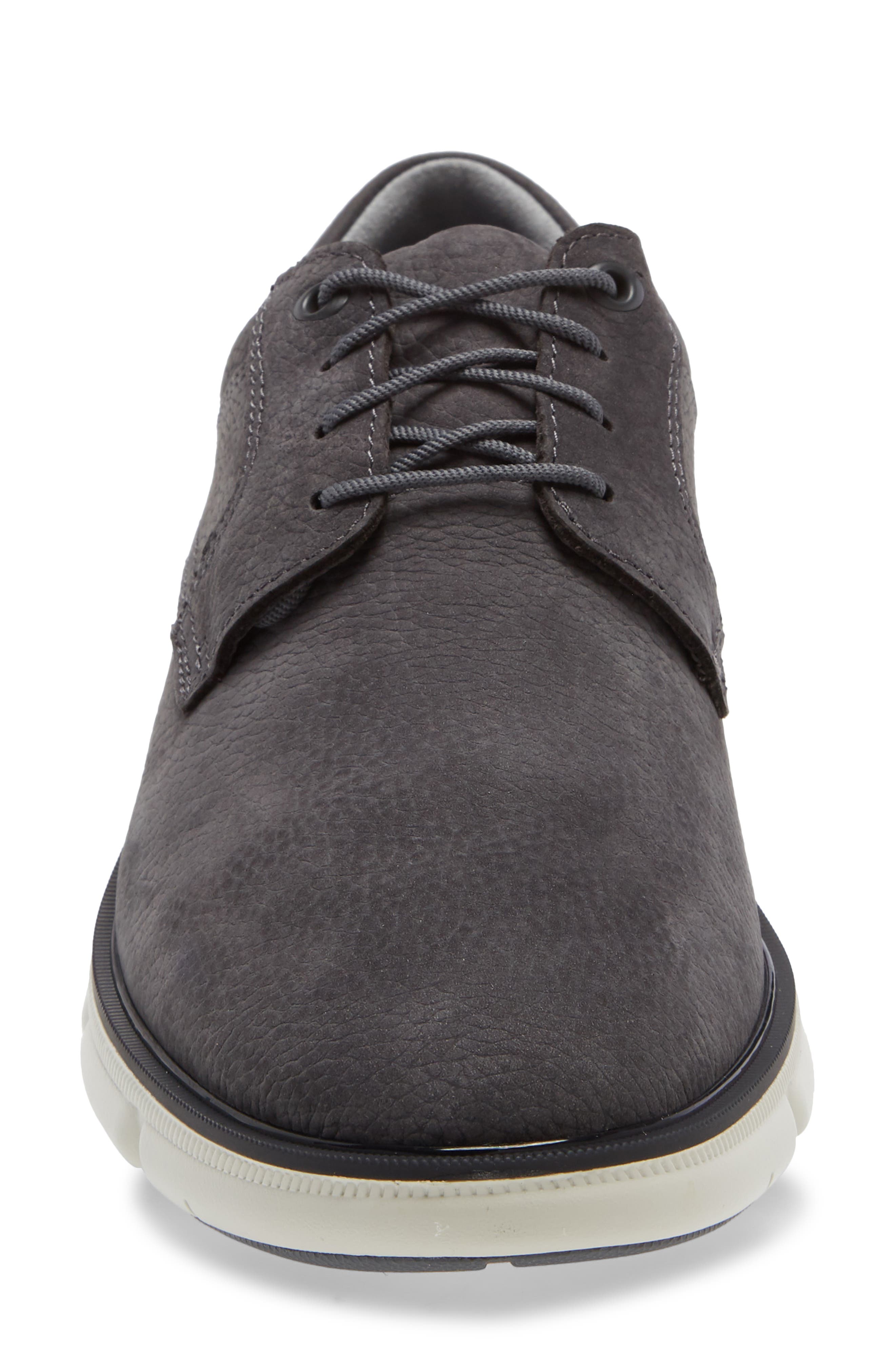 Johnston & Murphy Tanner Waterproof Plain Toe Derby, Alternate, color, Dark Gray Waterproof Nubuck