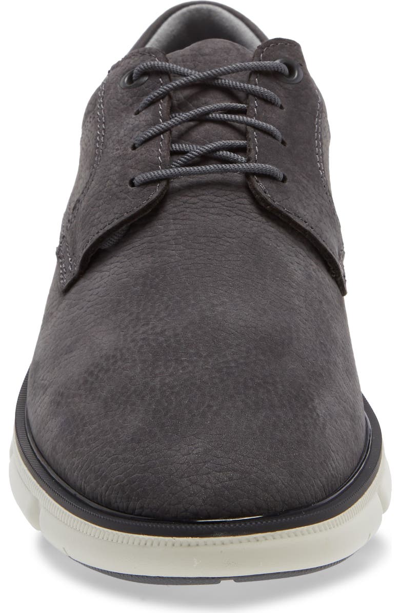 Johnston & Murphy Tanner Waterproof Plain Toe Derby, Alternate, color, Dark Gray Waterproof Nubuck