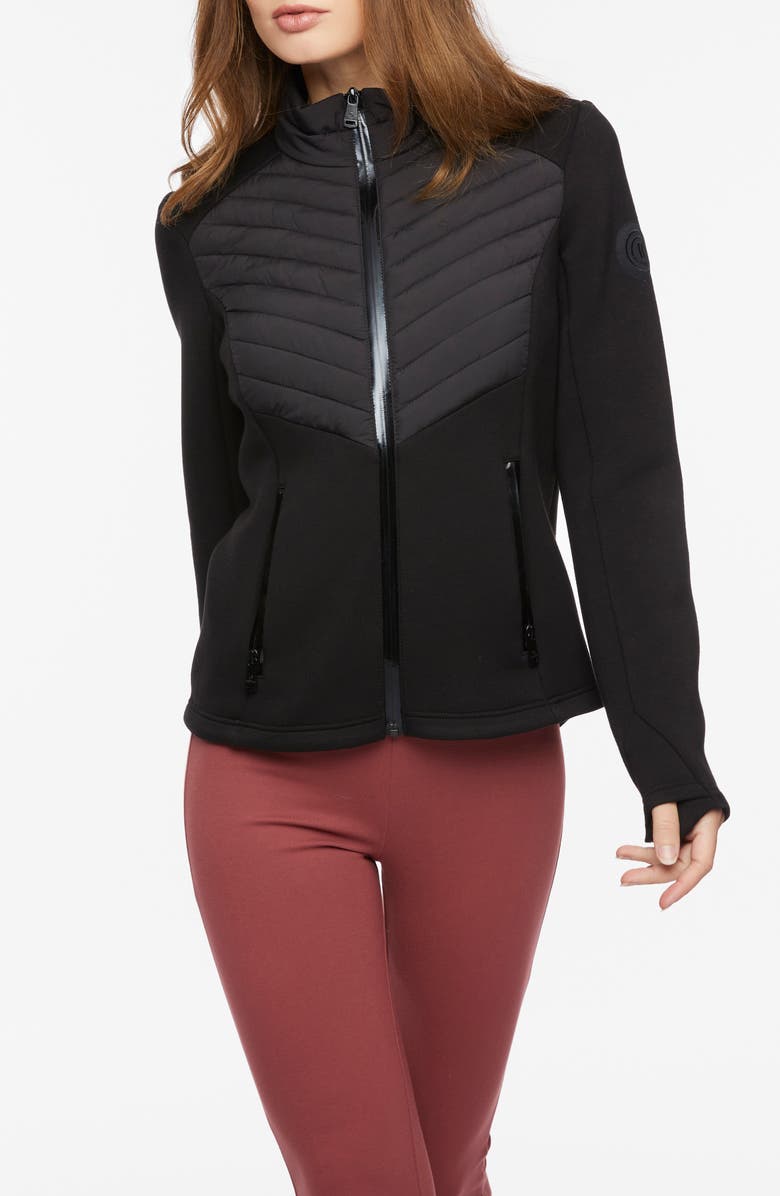 Bernardo Mixed Media Jacket, Alternate, color, 