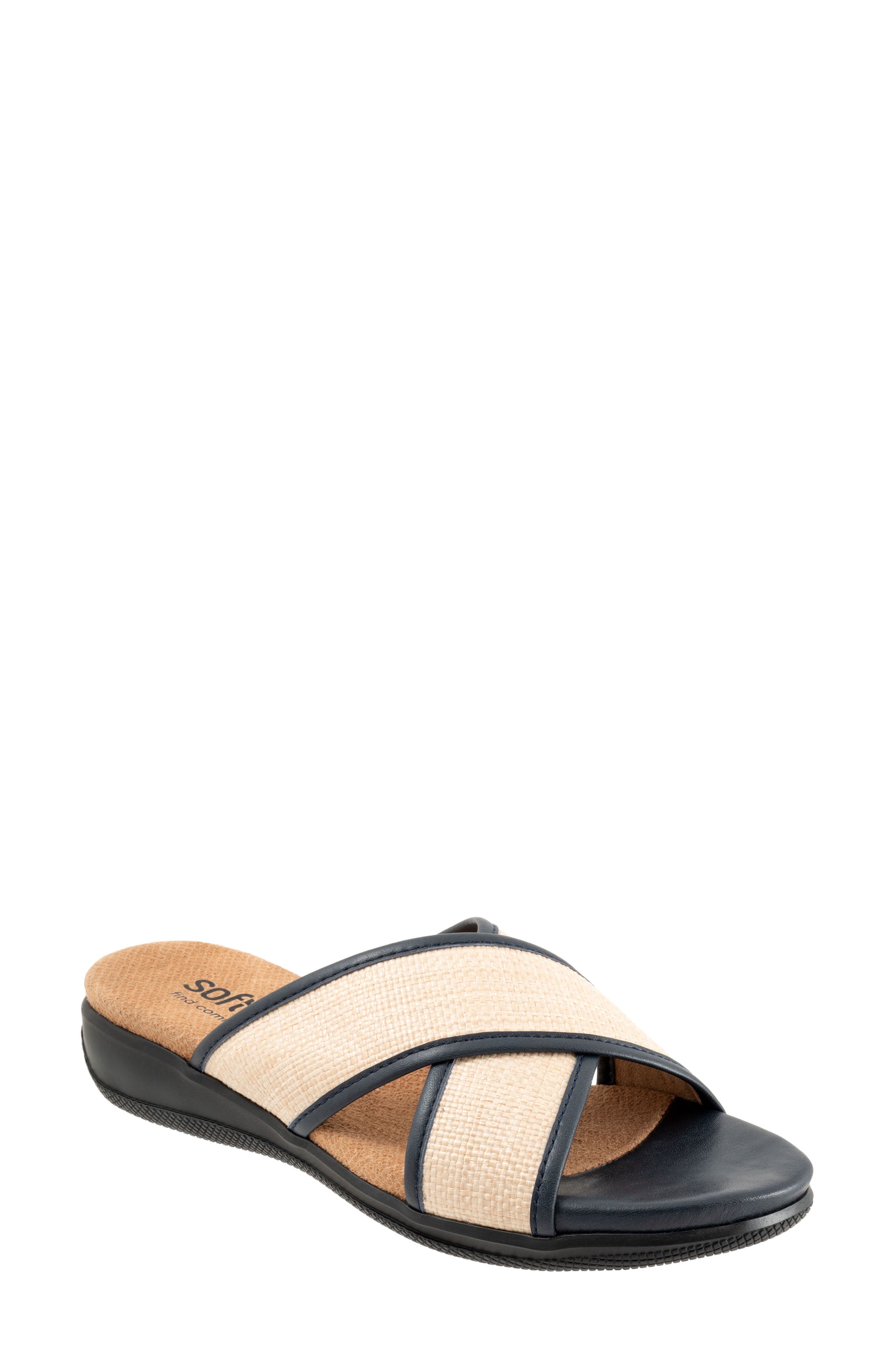 SoftWalk<sup>®</sup> Tillman 6.0 Slide Sandal, Main, color, Navy