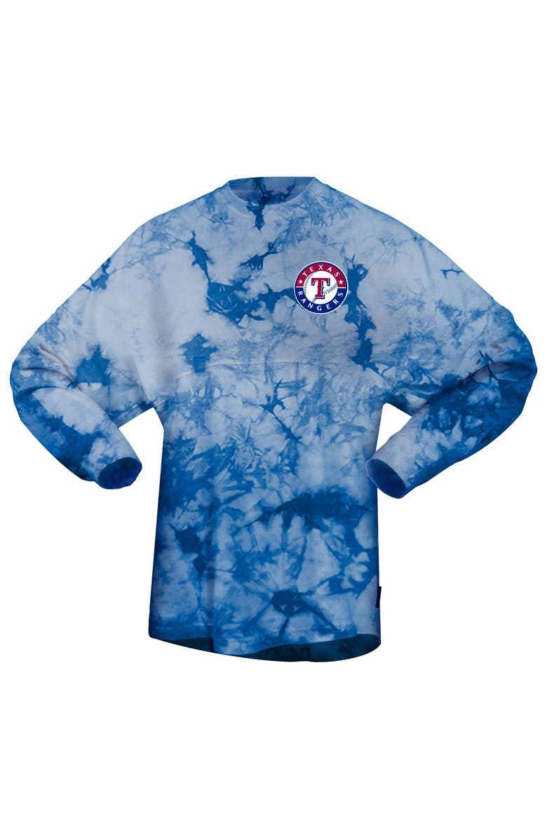 SPIRIT JERSEY Women's Fanatics Branded Royal Texas Rangers 2023 World Series Champions Crystal-Dye Long Sleeve T-Shirt, Alternate, color, 