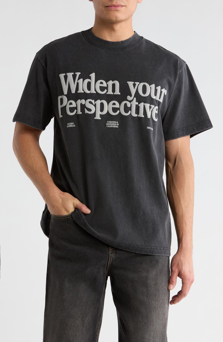 PacSun POV Graphic T-Shirt, Main, color, Washed Black