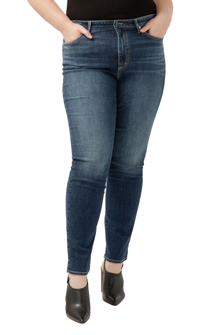 Isbister High Waist Straight Leg Jeans, Main, color, INDIGO