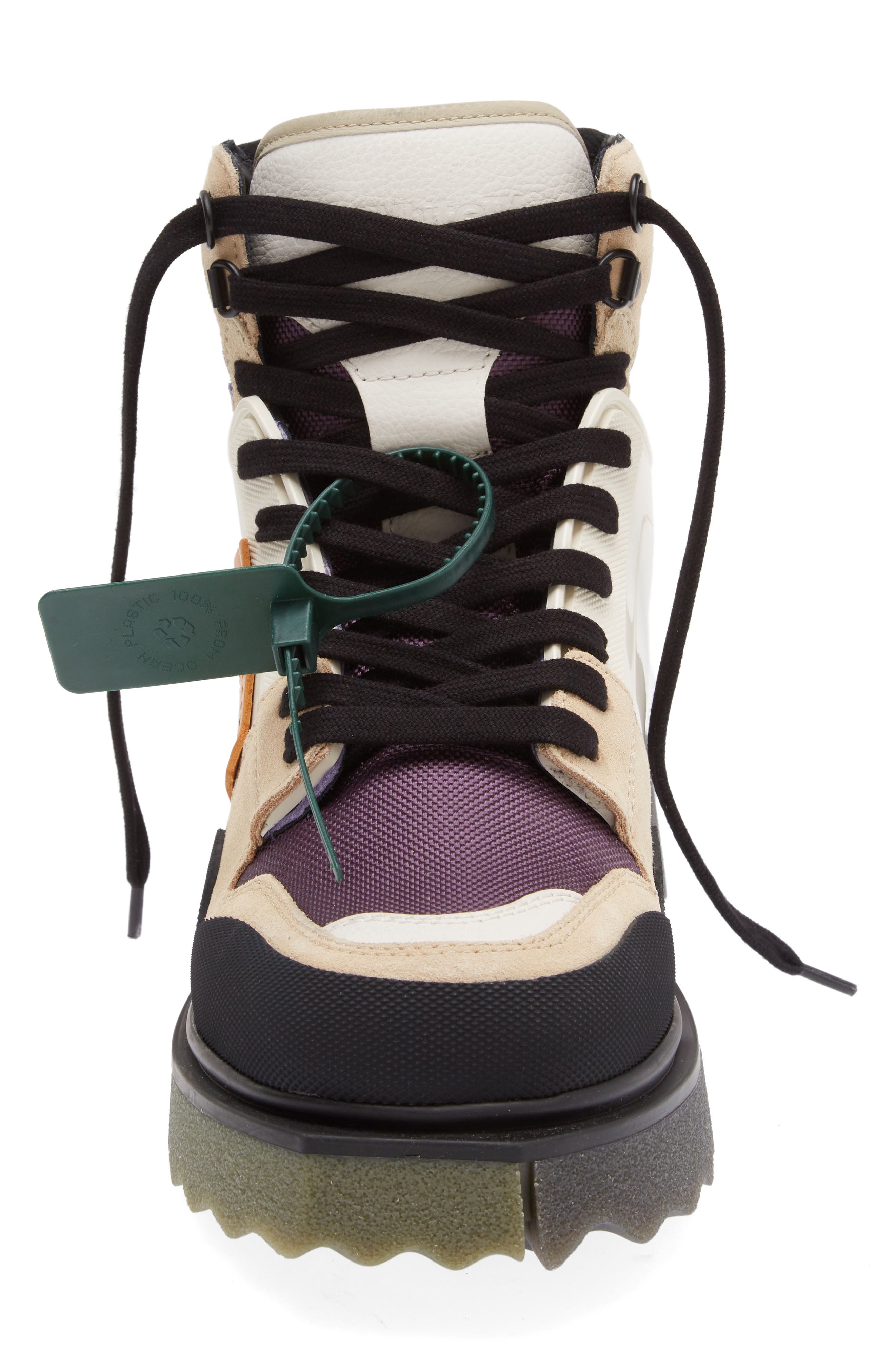 Off-White Sponge Sole Hiking Boot, Alternate, color, 