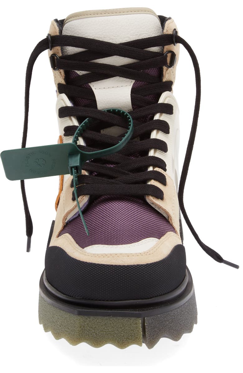 Off-White Sponge Sole Hiking Boot, Alternate, color,