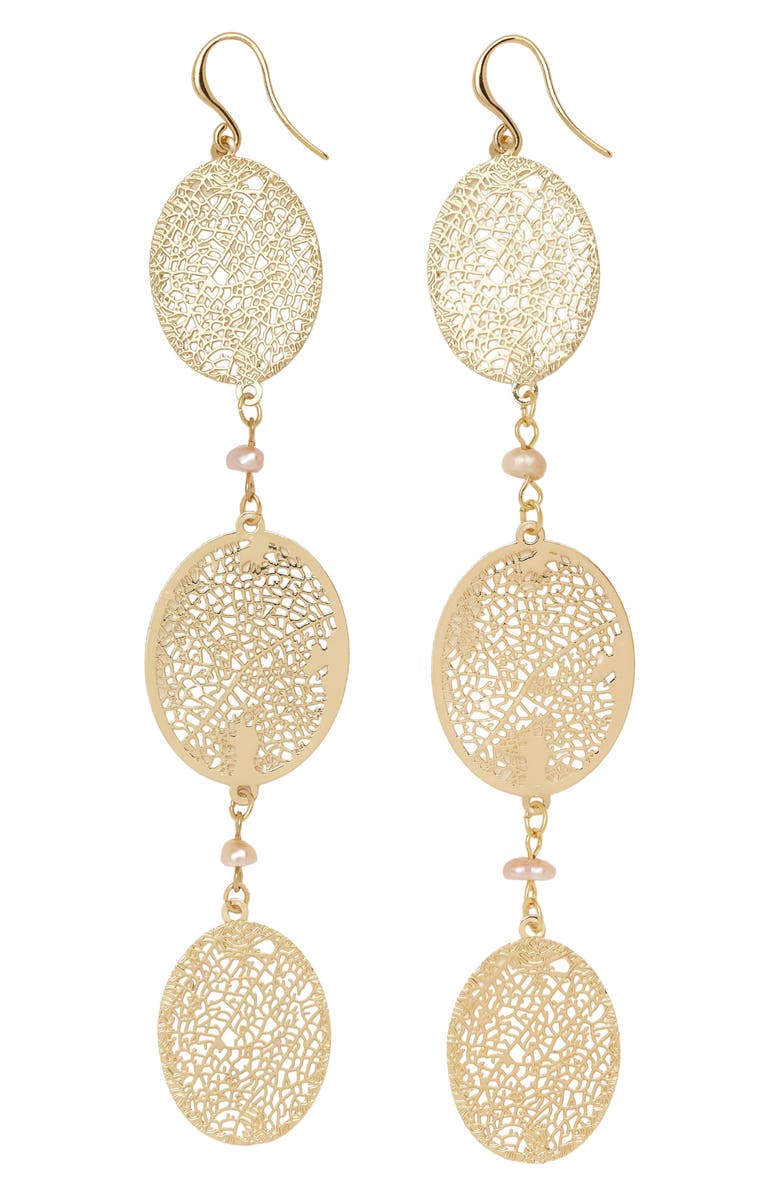Ramy Brook Rio Drop Earrings, Alternate, color, Gold