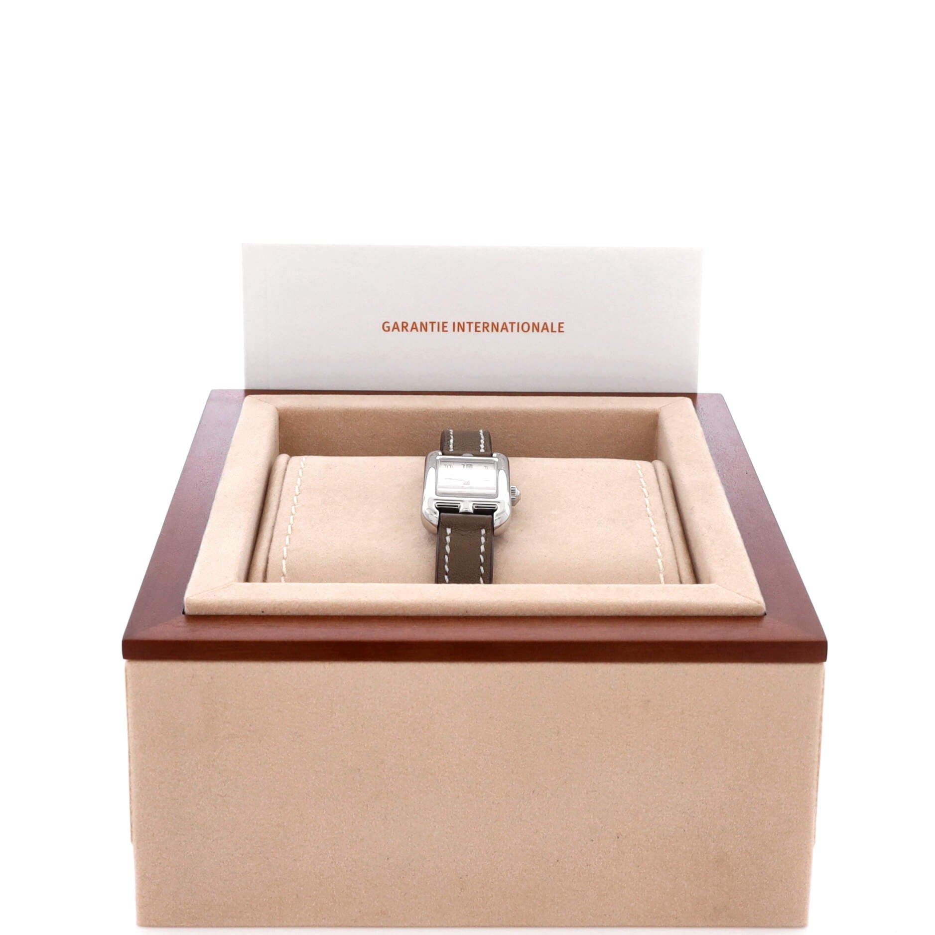 Nantucket Quartz Watch Stainless Steel and Leather 17, Alternate, color, Gray