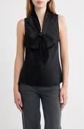 Rails Poppy Tie Neck Sleeveless Top