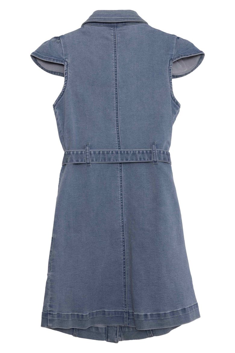 Kids' Denim Shirtdress, Alternate, color, MEDIUM BLUE