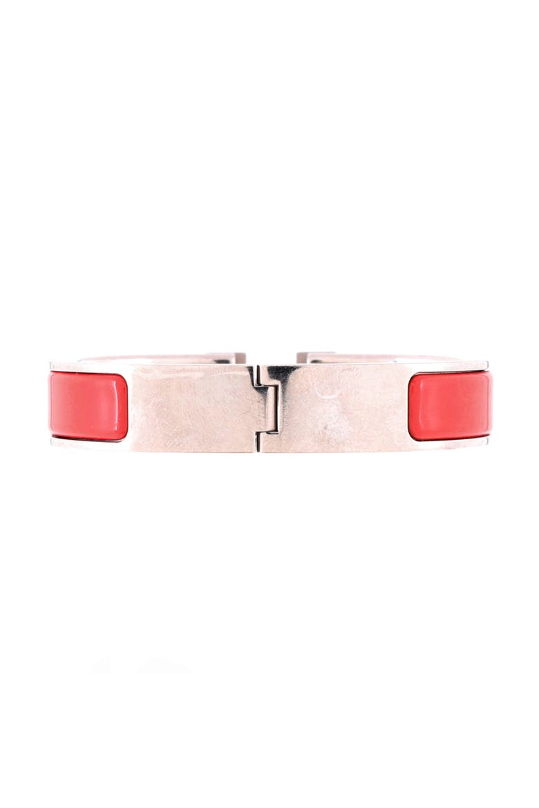 Clic H Bracelet Enamel Narrow, Alternate, color, Pink