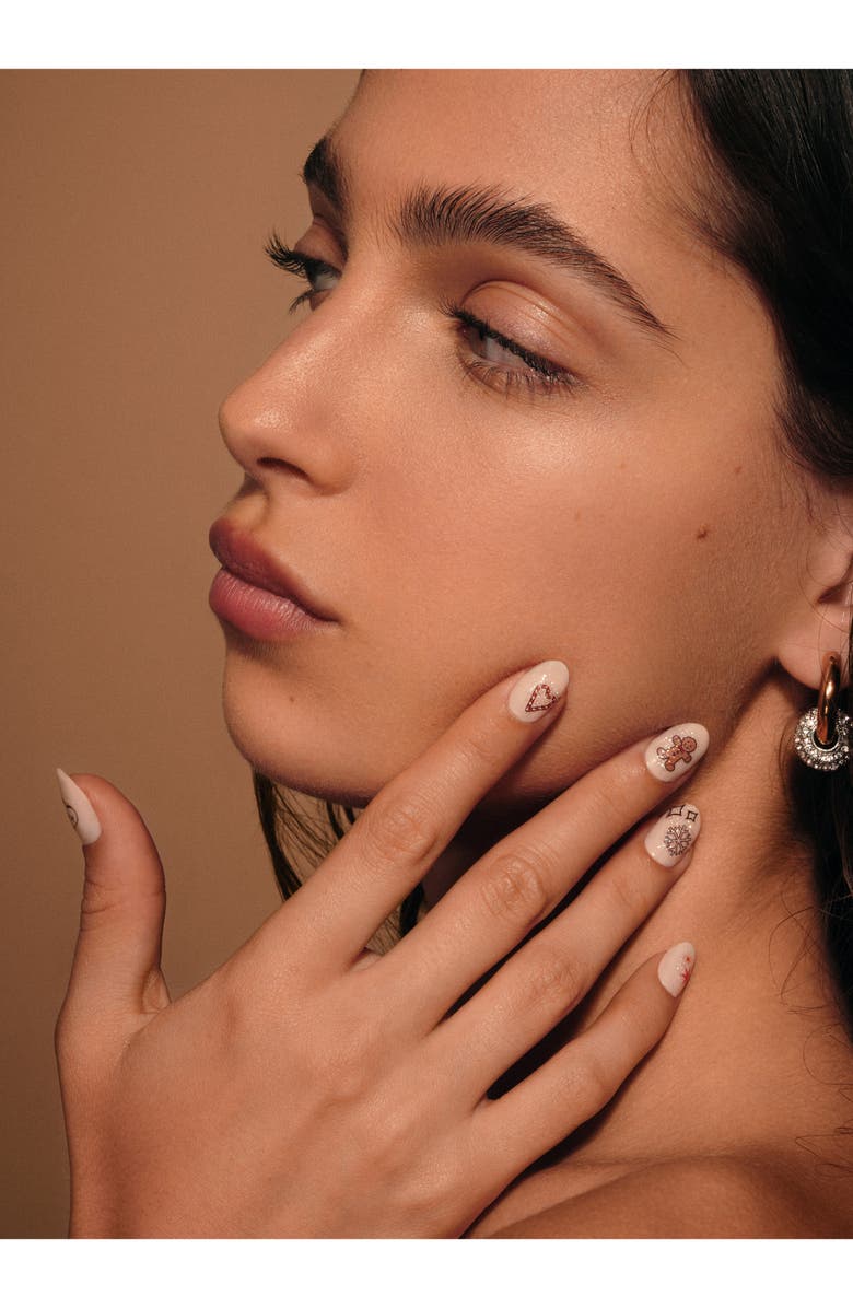 INKED by Dani Happy Merry Nail Art Tattoos, Alternate, color, Happy Merry Nail