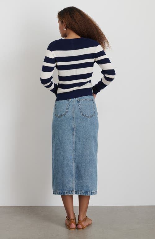 ALEX MILL ALEX MILL AVA STRIPE WOOL SWEATER