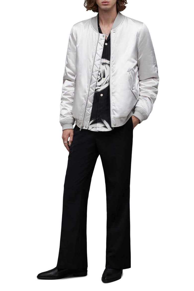 Eris Reversible Bomber Jacket, Alternate, color, SILVER/BLACK