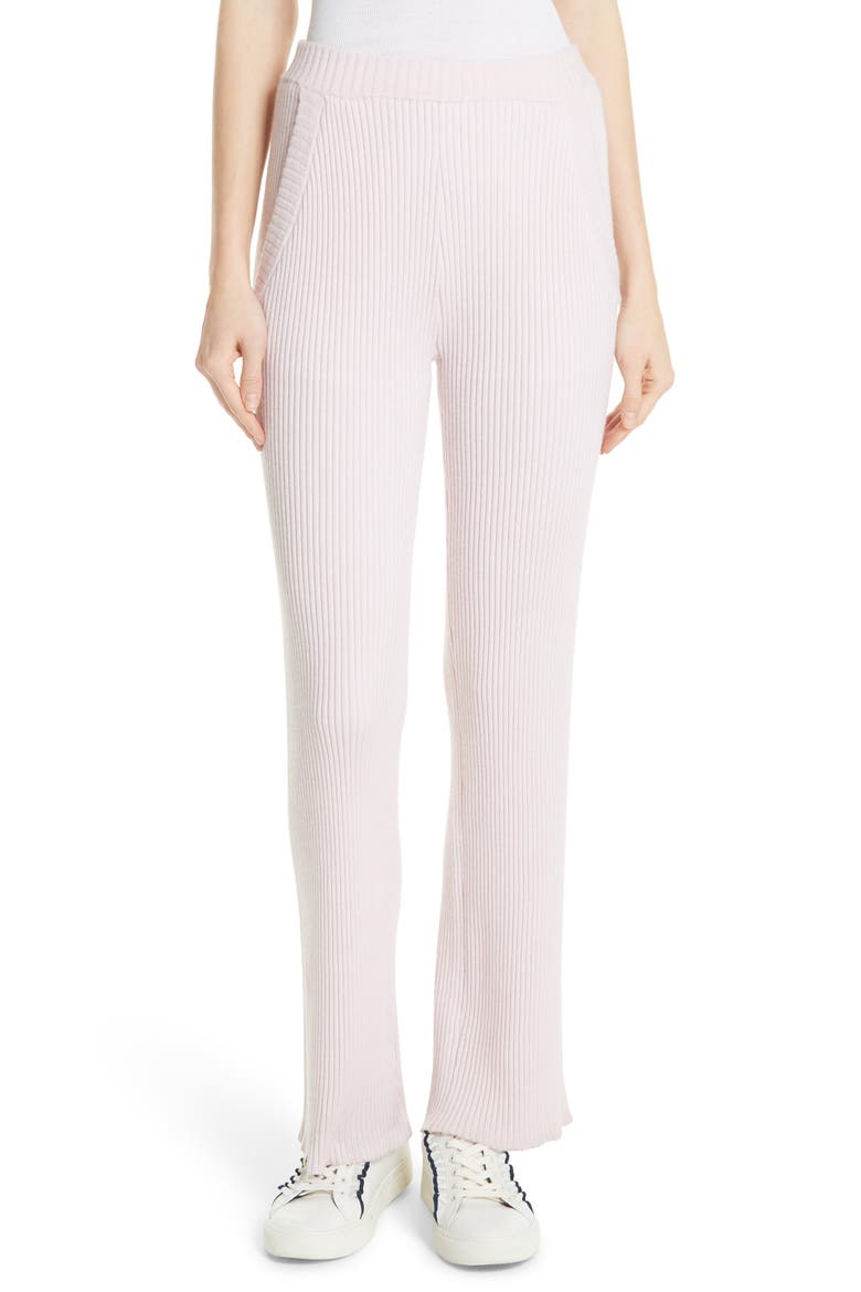 Tory Sport Performance Cashmere Wide Leg Pants, Main, color, COTTON PINK