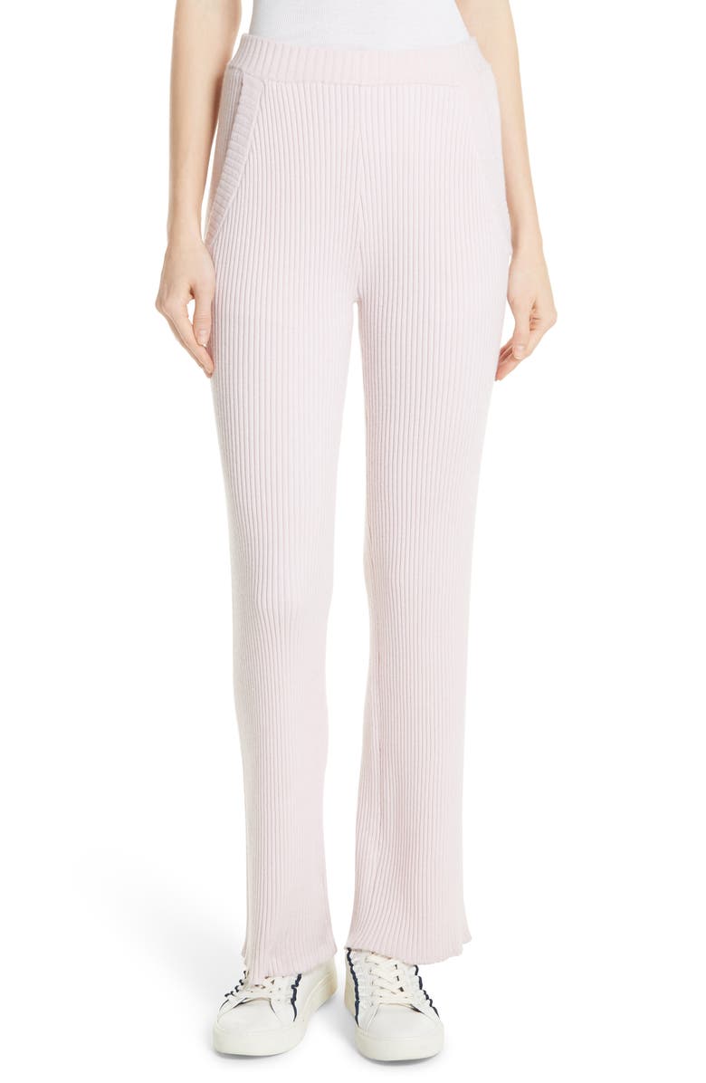 Tory Sport by Tory Burch Tory Sport Performance Cashmere Wide Leg Pants, Main, color, 