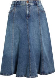 Wit & Wisdom Denim A-Line Skirt
